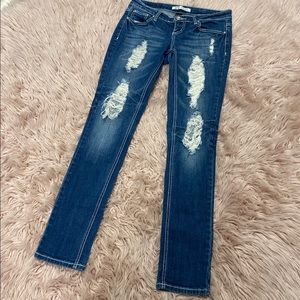 ✨👖 WOMENS RIPPED JEANS SIZE 7